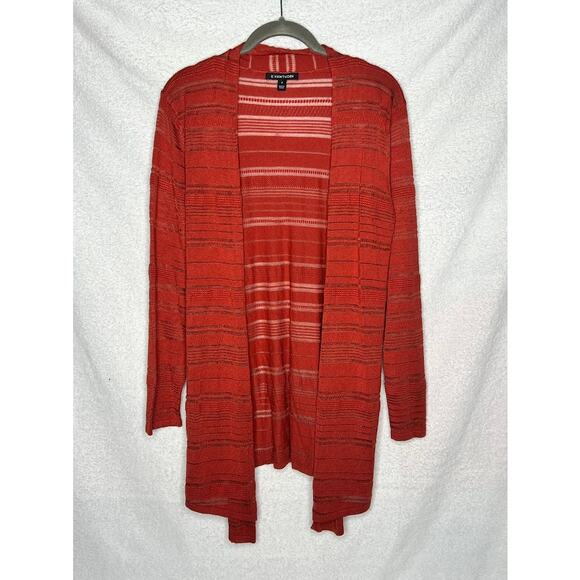 41 Hawthorn (M) Etelan Variegated Pointelle Stitch Open Cardigan - Stitch Fix - Picture 8 of 10